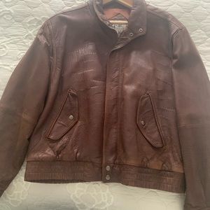 Soft and warm brown leather jacket really nice